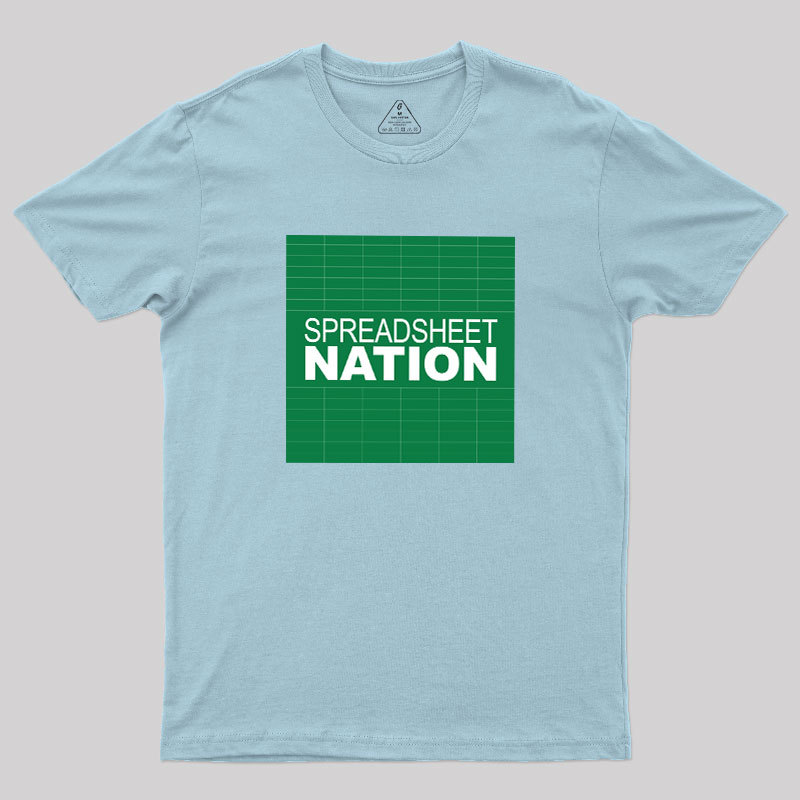 Spreadsheet Nation Geek T-Shirt
