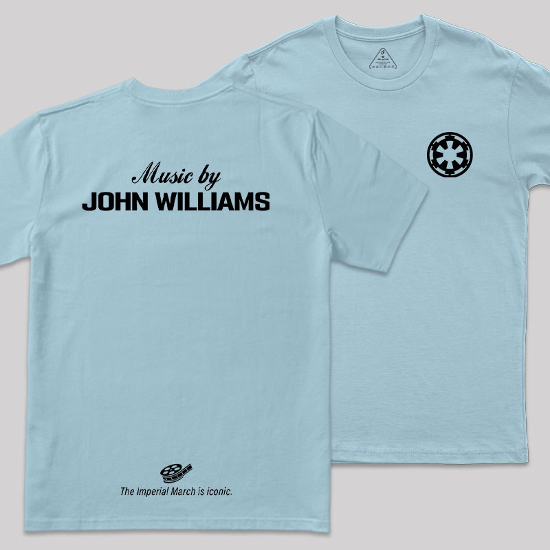 Music By John Williams Front and Back Printed Geek T-Shirt
