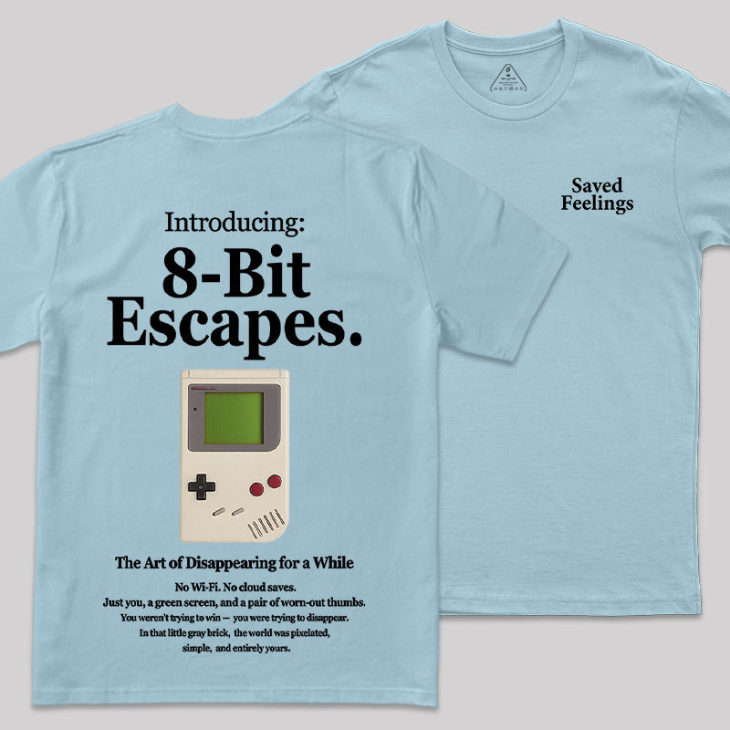 8-Bit Escapes Front and Back Printed Geek T-Shirt