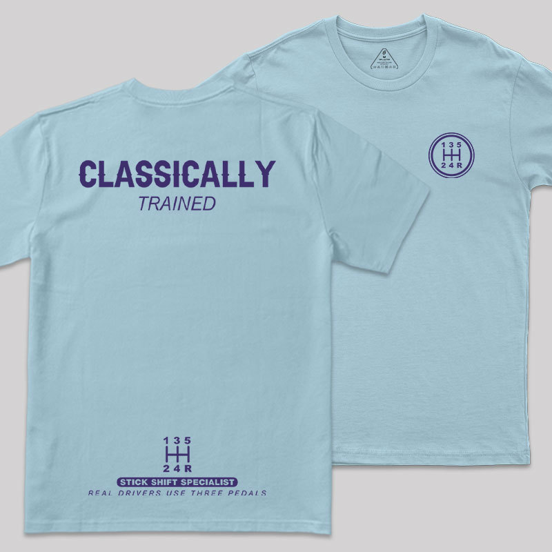 Classically Trained Front and Back Printing Geek T-Shirt