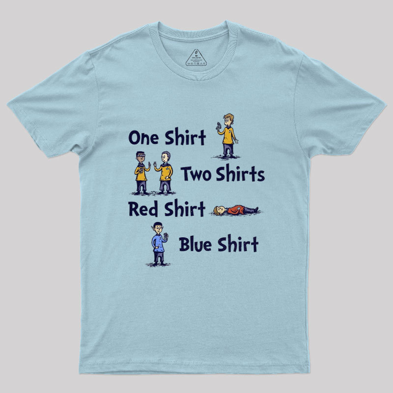 Red Shirt Blue Shirt Geek T-Shirt