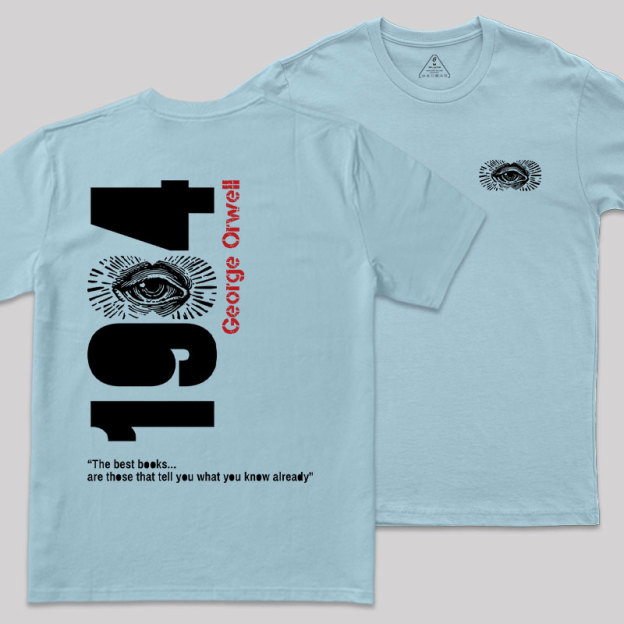 1984 Waching You Front and Back Printed Geek T-Shirt