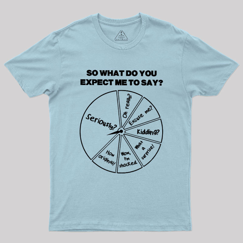 What Do You Expect Me To Say Geek T-Shirt