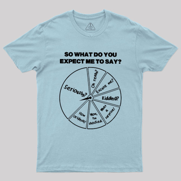 What Do You Expect Me To Say Geek T-Shirt