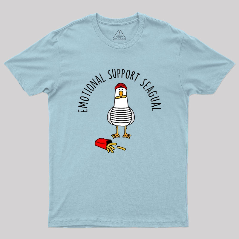 EMOTIONAL SUPPORT SEAGULL Geek T-Shirt