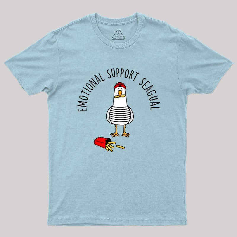 EMOTIONAL SUPPORT SEAGULL Geek T-Shirt