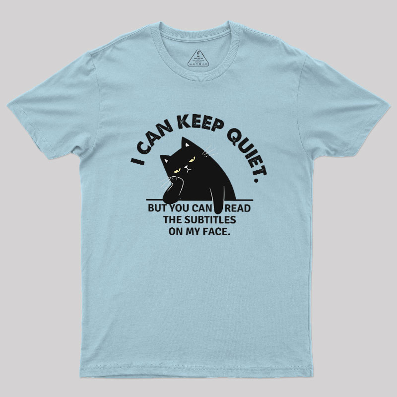 Subtitles on My Face Geek T-Shirt
