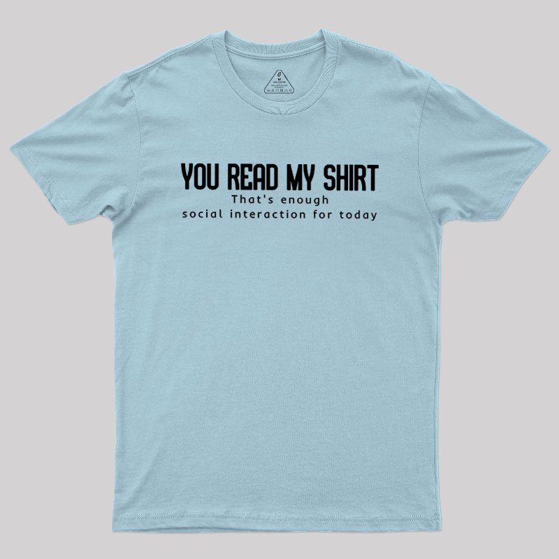 Social Interaction Geek T-Shirt