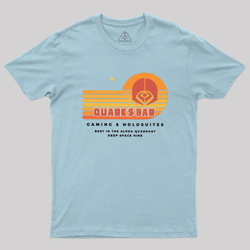 Quark's Bar Deep Space Nine Parody Geek T-Shirt