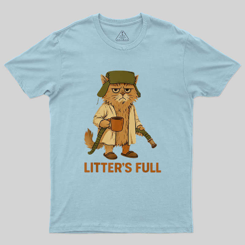 Litters Full Funny Cat Lovers Christmas Xmas Geek T-Shirt