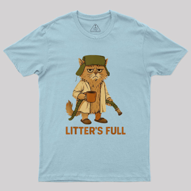 Litters Full Funny Cat Lovers Christmas Xmas Geek T-Shirt