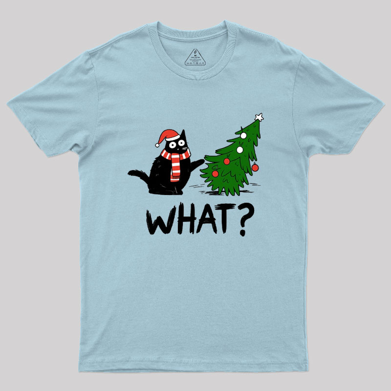 Christmas Cat What Geek T-Shirt