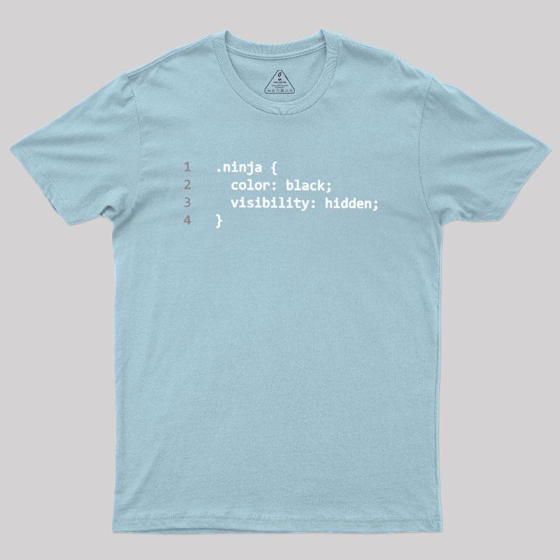 CSS Coding Ninja Geek T-Shirt