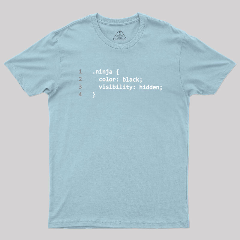 CSS Coding Ninja Geek T-Shirt