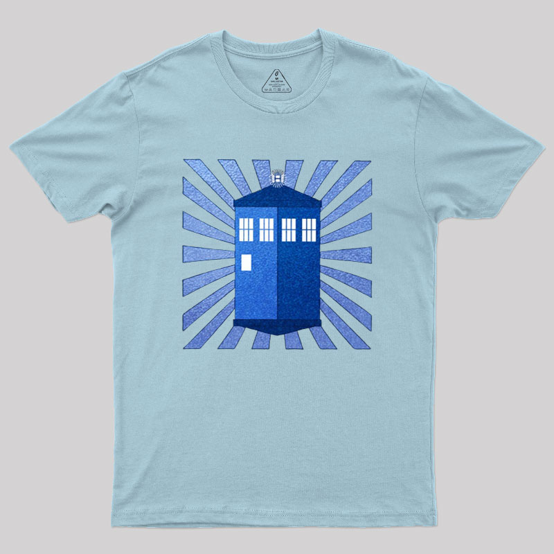 TARDIS Stained Glass Geek T-Shirt
