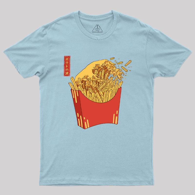 Fries Tsunami Geek T-Shirt