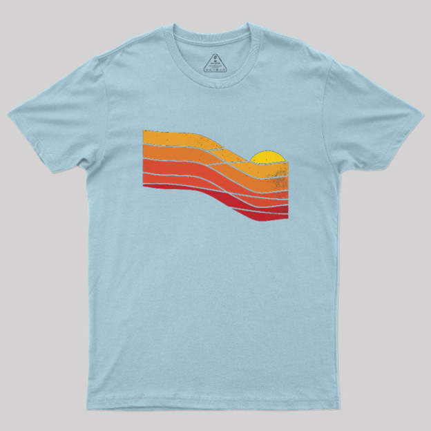 70s Retro Sunset Geek T-Shirt