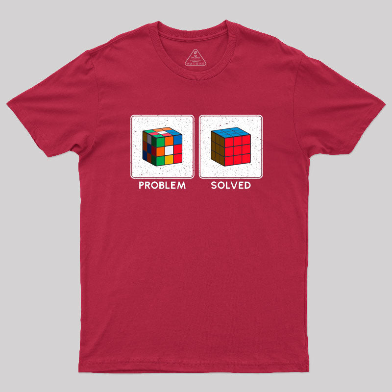 Vintage Colorful Cube Problem Solver T-Shirt