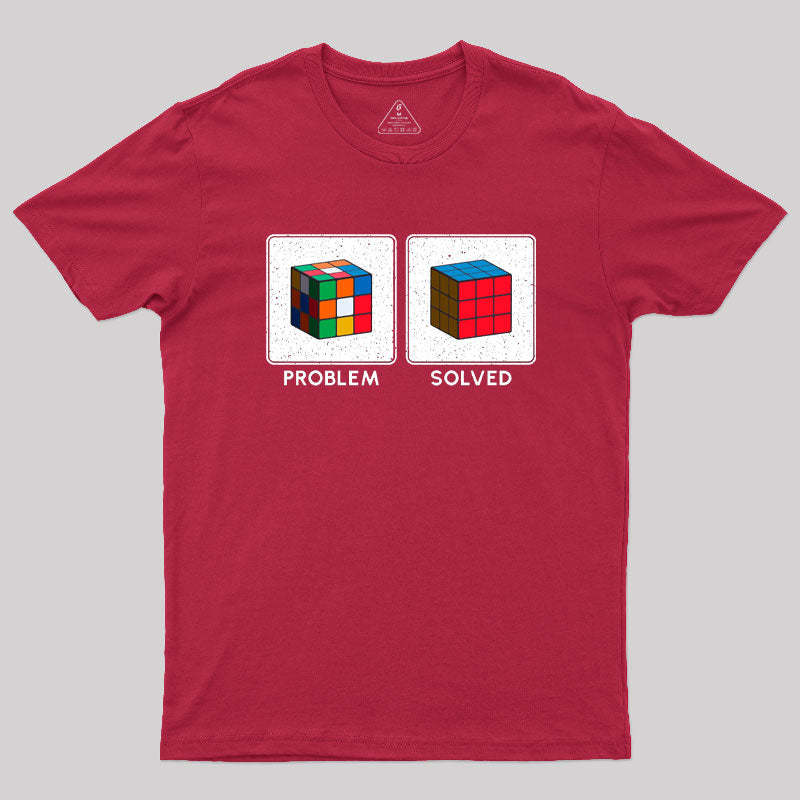 Vintage Colorful Cube Problem Solver T-Shirt
