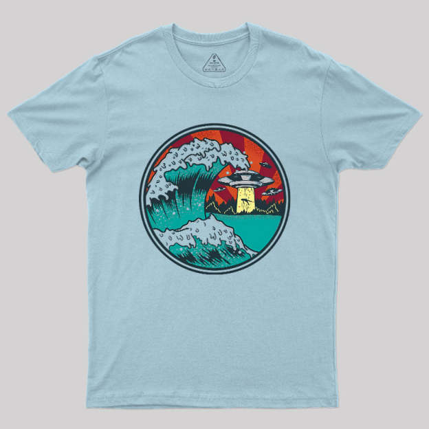 Abduction Of Kanagawa Geek T-Shirt