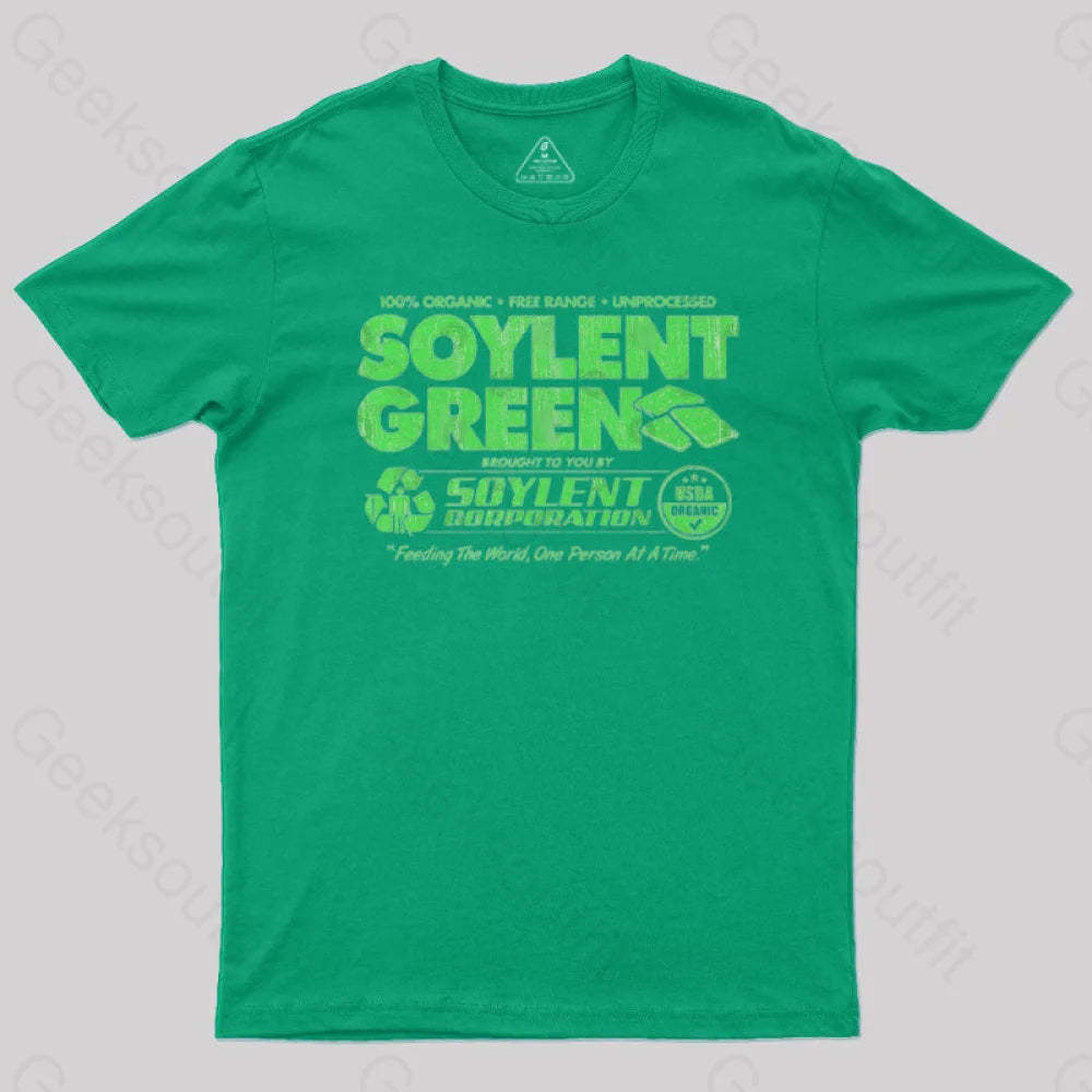 100% Organic Soylent Green Geek T-Shirt / S
