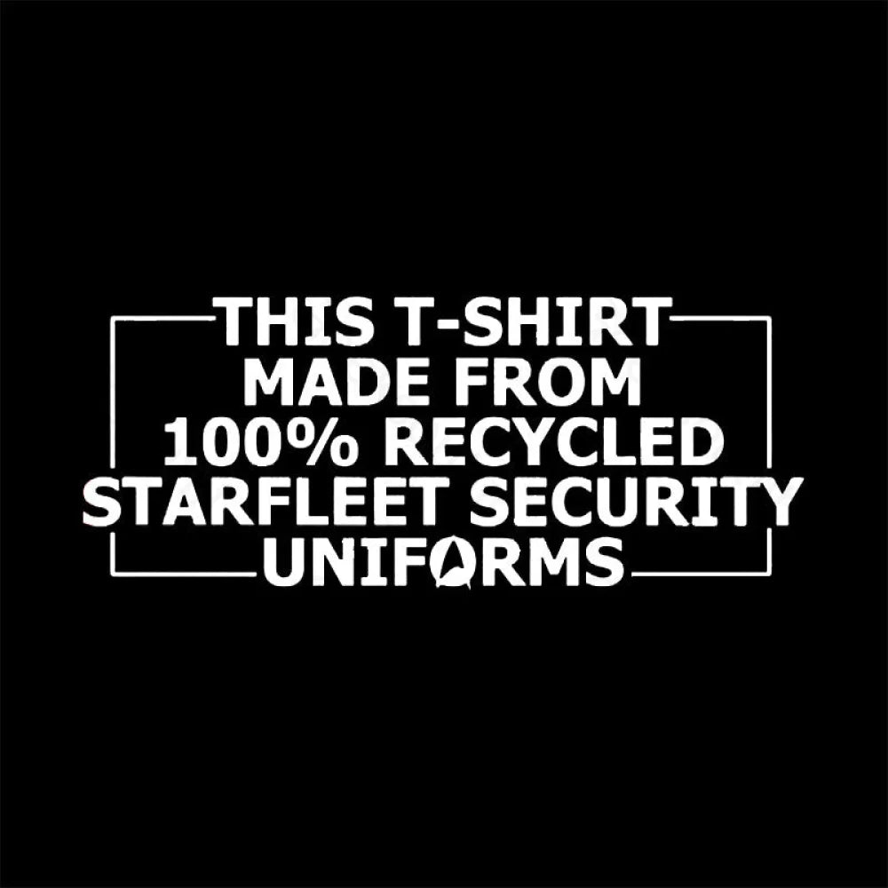 100% Recycled Starfleet Security Geek T-Shirt