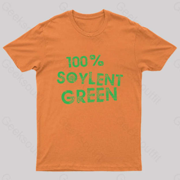 100% Soylent Green Geek T-Shirt Orange / S