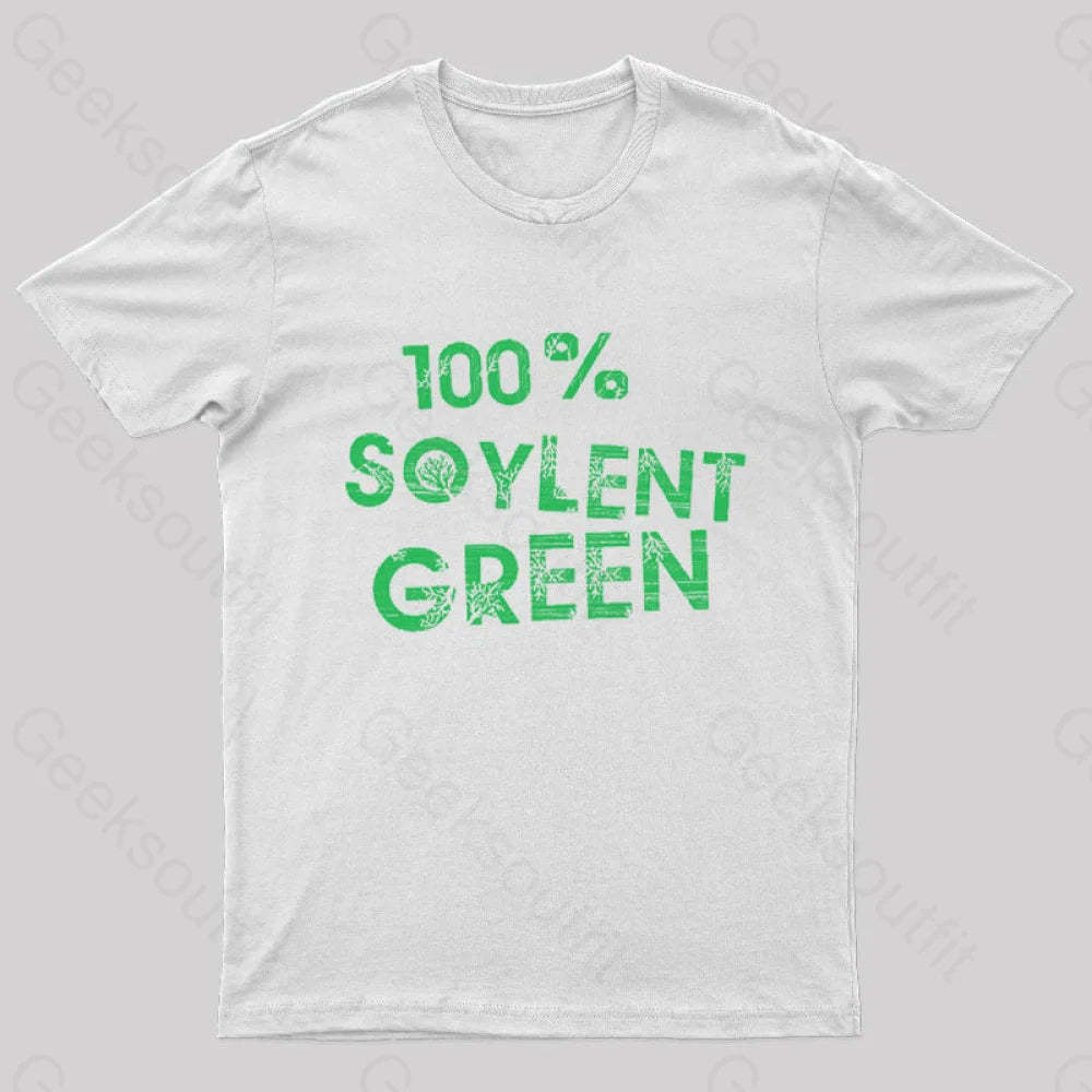 100% Soylent Green Geek T-Shirt White / S