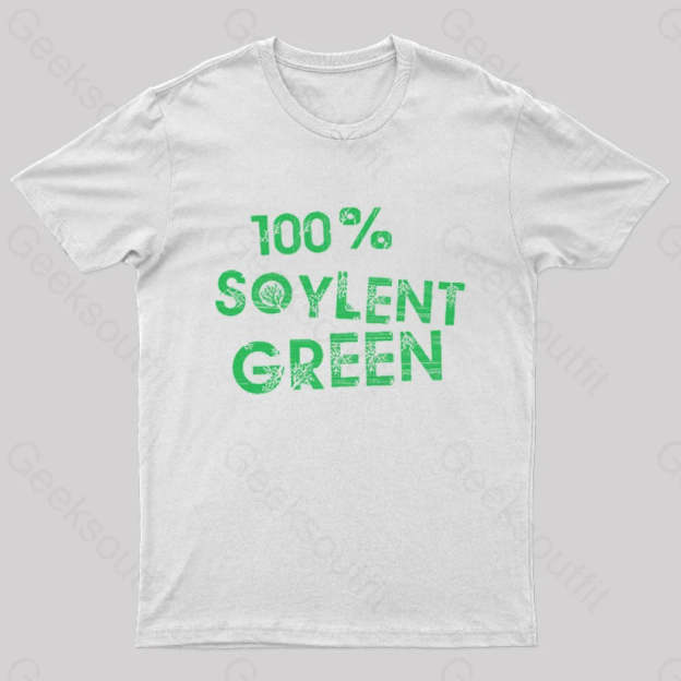100% Soylent Green Geek T-Shirt White / S