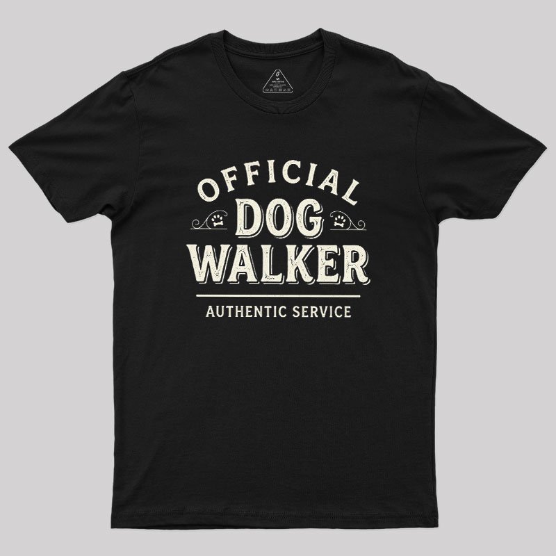 Official Dog Walker Geek T-Shirt