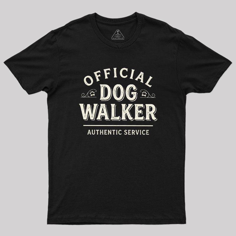 Official Dog Walker Geek T-Shirt