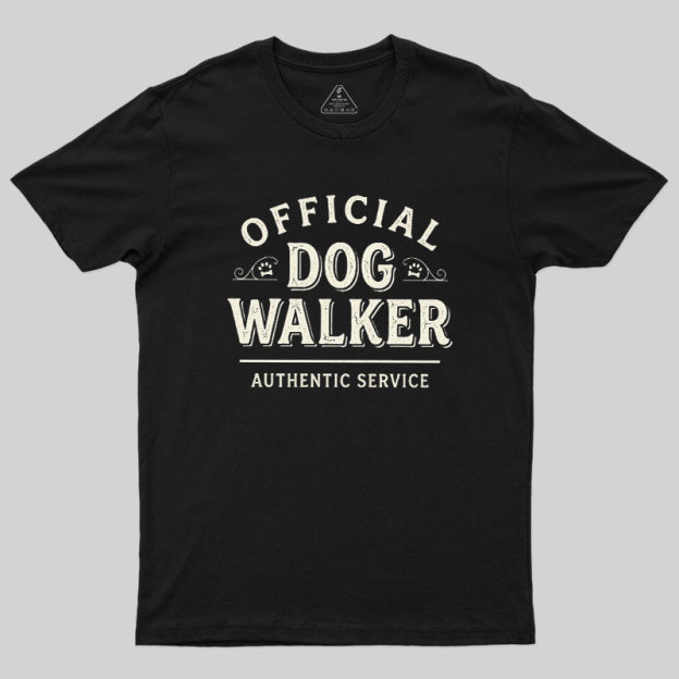 Official Dog Walker Geek T-Shirt