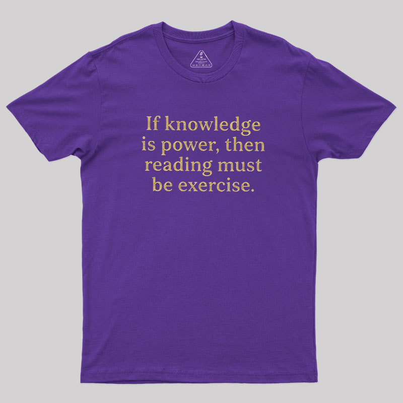 Reading is Exercise Geek T-Shirt