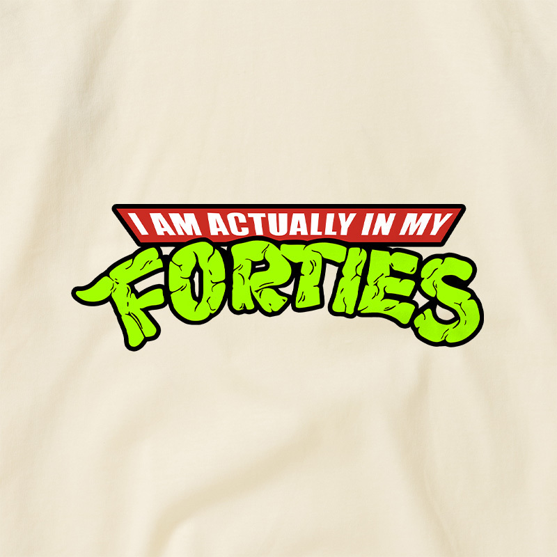 I Am Actually In My Forties Geek Retro Raglan T-Shirt