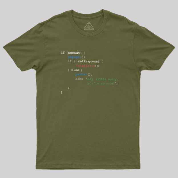 If See Cat Code Geek T-Shirt