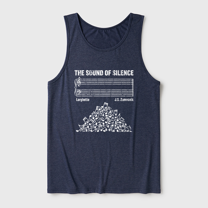 The Sound Of Silence Music Sheets Ultra Soft Heather Tank