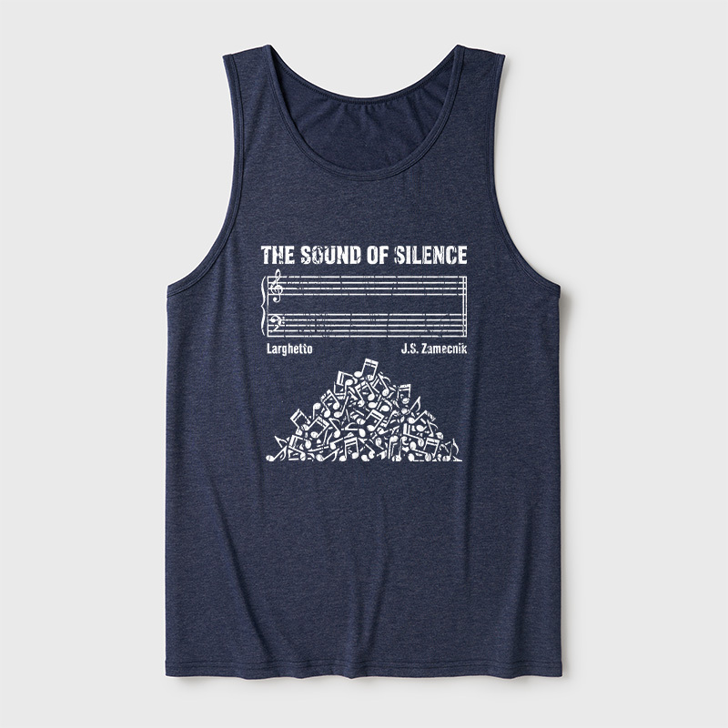 The Sound Of Silence Music Sheets Ultra Soft Heather Tank