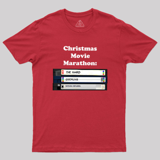 Christmas Movie Marathon Geek T-Shirt