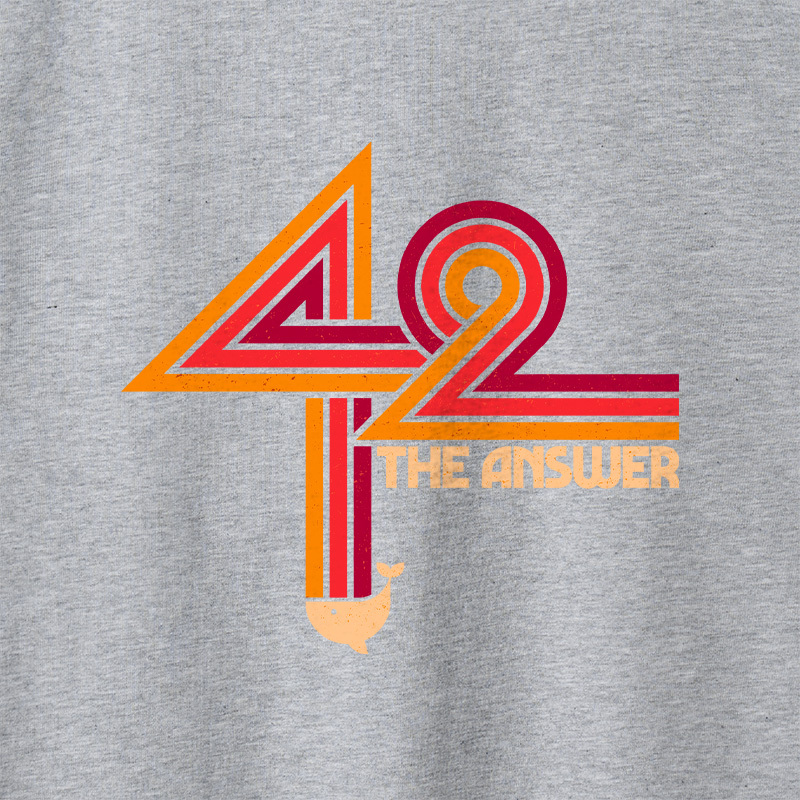 42 The Ultimate Answer Geek Retro Raglan Long-Sleeve Tee