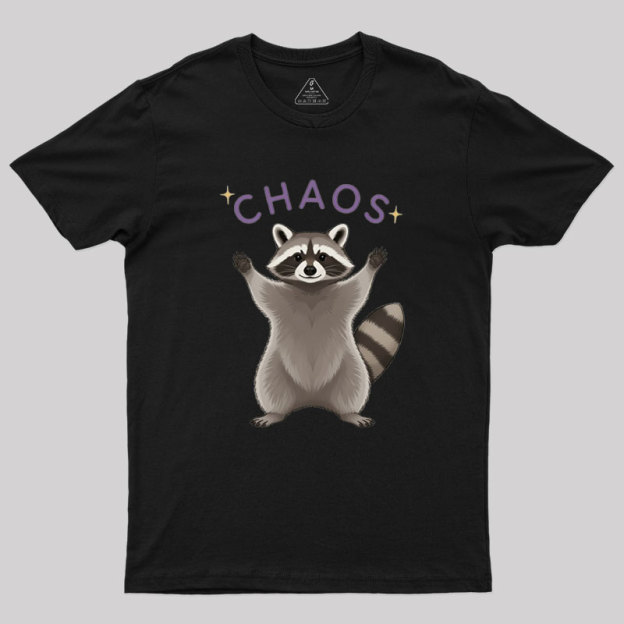 Raccoon Chaos Geek T-Shirt