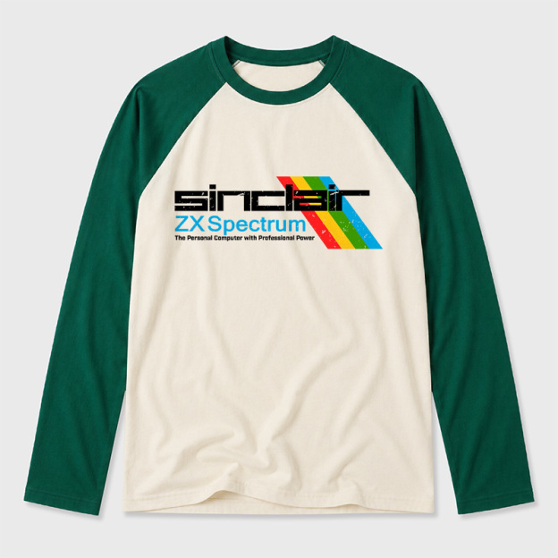 Sinclai ZX Spectrum Geek Retro Raglan Long-Sleeve Tee