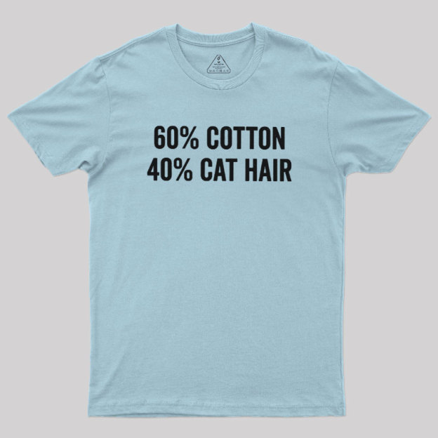 60 Cotton 40 Cat Hair Geek T-Shirt