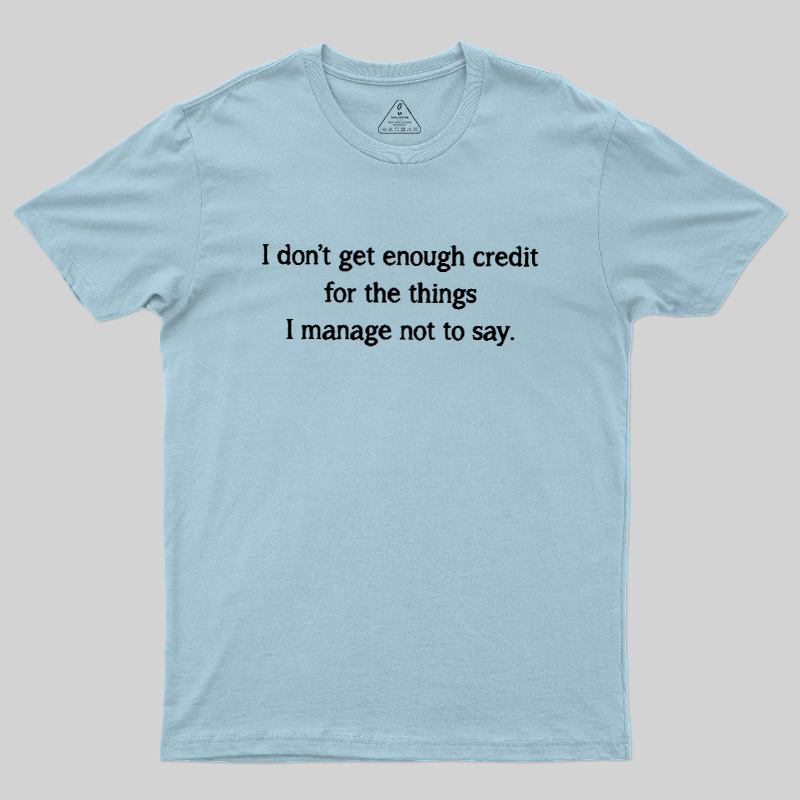 Unspoken Credit Geek T-Shirt