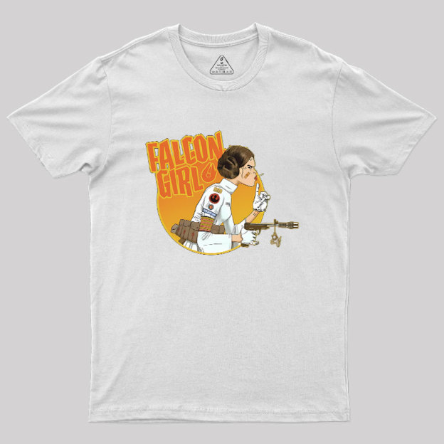 Leia Falcon Girl Geek T-Shirt