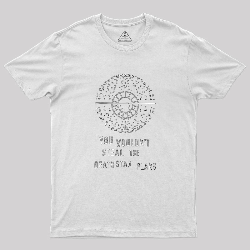 Death Star Plans Geek T-Shirt