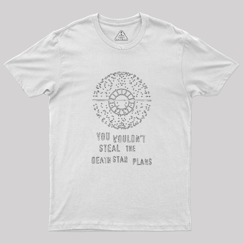 Death Star Plans Geek T-Shirt