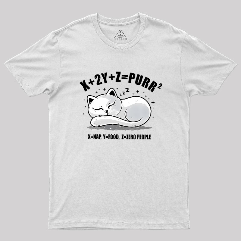 Purrfect Equation Geek T-Shirt