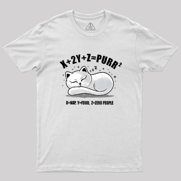 Purrfect Equation Geek T-Shirt