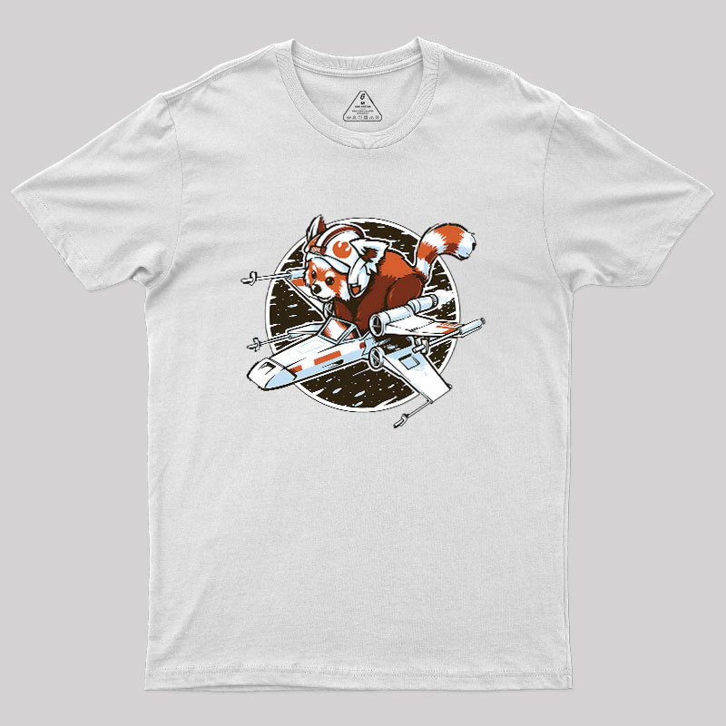 Red panda, Standing By Geek T-Shirt