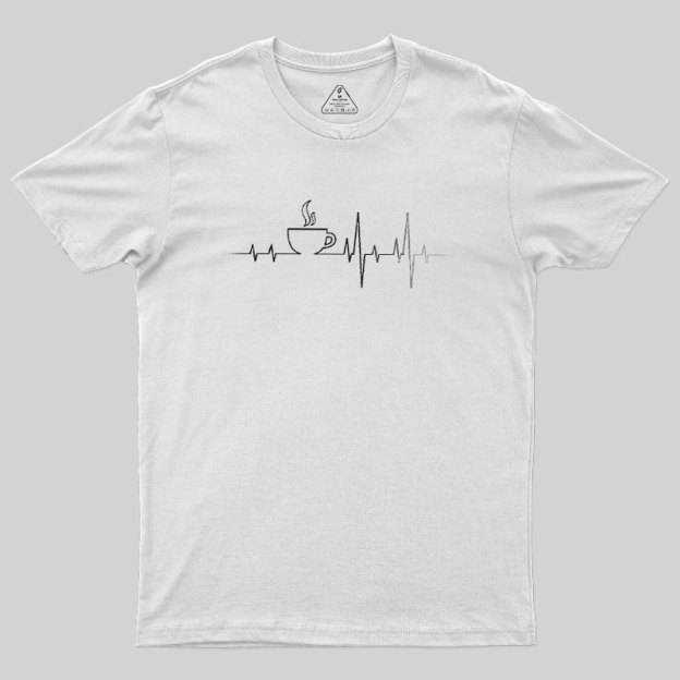 Coffee Heartbeat Geek T-Shirt